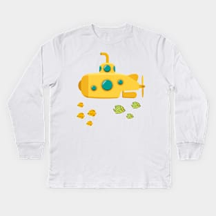 Yellow submarine Kids Long Sleeve T-Shirt